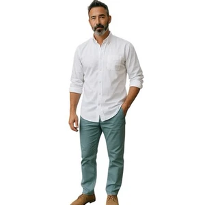 Brooks Brothers Makers NWT VTG Brooksweave White OCBD shirt 15.5-6 - Picture 1 of 4