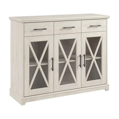 Lennox Farmhouse TV Stand for 65 Inch TV in Linen White Oak - Engineered Wood - Image 1 of 4