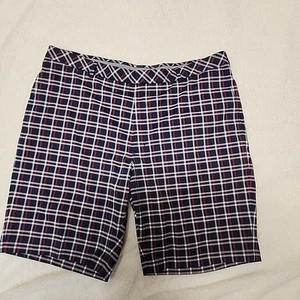 Walter Hagen Men's 11 Majors 10.5" Inseam Blue Plaid Performance Golf Shorts 42 - Picture 1 of 10