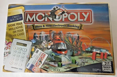 PARKER MONOPOLY HERE & NOW ELECTRONIC BANKING GAME 2006 - RARE - NEW & SEALED - Image 1 of 3