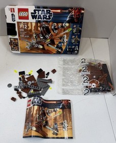Used LEGO 9491 Star Wars: Geonosian Cannon NO Minifigure Sealed Bag 2 Box Manual