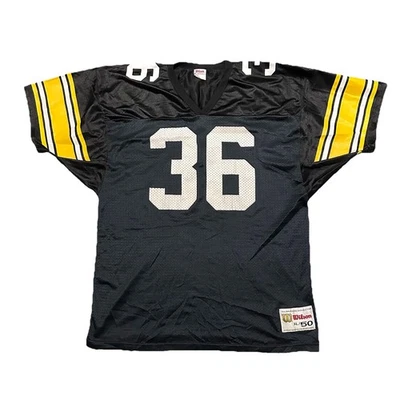 Camiseta deportiva negra vintage de los 90 Jerome Bettis #36 Pittsburgh Steelers XL hecha en EE. UU. Foto 1 de 4