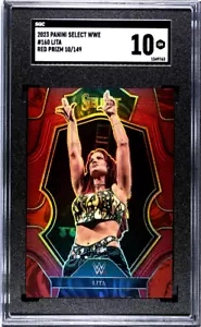 2023 Panini Select WWE Lita #160 Red Maroon Prizm 010/149 SGC 10 GEM MINT - Picture 1 of 2
