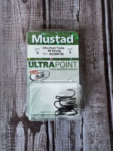 Mustad Ultra Point Treble 3X Strong Size 4 - Picture 1 of 3