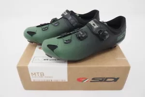 NEW! Sidi Eagle 10 Clipless Mountain/Gravel Bike Shoes EU 46.5 Green/Black - Picture 1 of 6