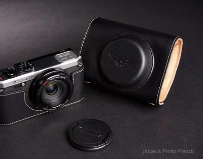 Genuine real Leather Full Camera Case Camera bag for Pentax MX-1 MX1 Bottom Open - Image 1 of 4