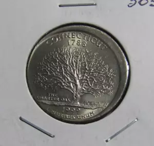 1999-D Connecticut State Quarter 10% Off Center Error #305 - Gem - Picture 1 of 4