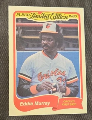 1985 EDDIE MURRAY LIMITED EDITION FLEER SUPERSTARS BASEBALL CARD #23 - Image 1 of 2