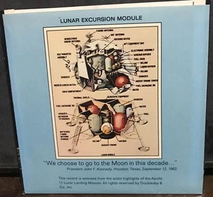 Lunar Landing Man On the Moon -Apollo 11 - 1969 7” 33rpm Doubleday Record - Picture 1 of 8