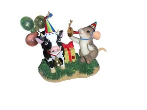 Fitz & Floyd CHARMING TAILS BY DEAN GRIFF  PARTY TIL THE COWS COME HOME - Picture 1 of 13