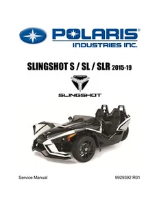 POLARIS SLINGSHOT SL SLR SERVICE REPAIR MANUAL 2019 CD - Picture 1 of 3