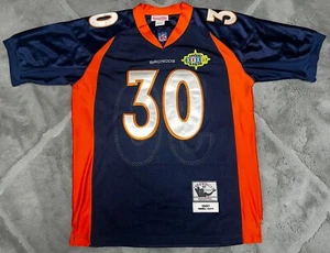 TERRELL DAVIS DENVER BRONCOS SUPER BOWL XXXII JERSEY SIZE 48 MITCHELL & NESS - Picture 1 of 6