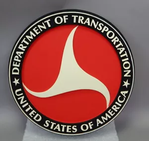 1970er Jahre Vintage USA DoT Department of Transportation allgemeine Ausstellung Schild Plakette - Bild 1 von 4