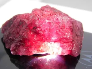 191Ct Natural Wonderful Red Ruby Huge Size Certified Uncut Rough Loose Gemstone - Picture 1 of 7