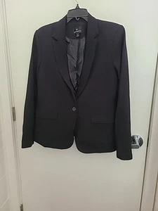 Worthington Women's Black Blazer Jacket Pre-Owned Size 12 Office Business Casual - Imagen 1 de 4