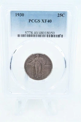 1930-P PCGS XF40 Standling Liberty Quarter Business Strike 25C - Image 1 of 2