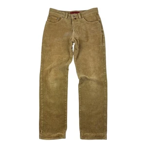 Jumbo Corduroy Trousers Mens 32 x 32 Pierre Cardin Tan Vintage Classic Retro - Picture 1 of 11