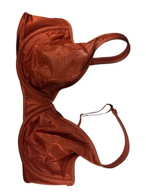 Cacique Shimmery Rust Unlined Balconette 38DDD Bra - Image 1 of 3