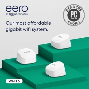 Amazon eero 6+ Mesh WLAN System - Unterstützt Internet Pläne bis zu einem Gigabit,... - Bild 1 von 7