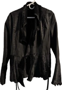 Chaqueta de cuero de cabra Sylvie Schimmel talla 40 - Imagen 1 de 8
