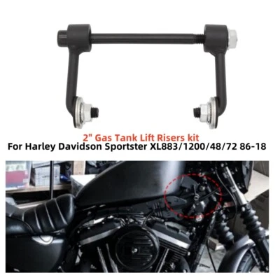 Kit de elevadores de tanque de gasolina de 2" para Harley Davidson Sportster XL883/1200/48/72 86-18 Foto 1 de 4