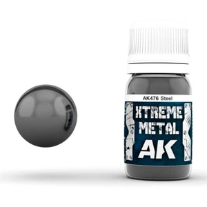 AK Interactive	Ak476	XTREME METAL STEEL 30ML - Photo 1/1