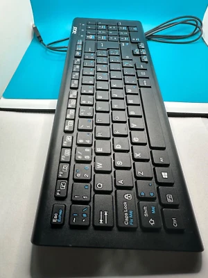 ACER SK-9626 USB Wired Keyboard Black - Tested & Working - Image 1 of 4