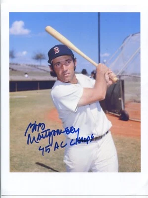 Foto autografiada de béisbol de los Medias Rojas de Boston de los Medias Rojas firmada por Wilbur Wood de 8,5 x 11 Foto 1 de 2