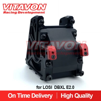 Vitavon DBXL E2.0 Rear Bulkhead Redesigned CNC Aluminum7075 for LOSI Black - Image 1 of 4