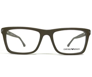 Emporio Armani Eyeglasses Frames EA3071 5453 Matte Brown Thick Rim 53-18-140 - Picture 1 of 11