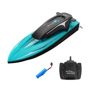 RC Boat Water Toy Brush Motor 80m Control Distance for Child Kids (Blue) - Picture 1 of 6