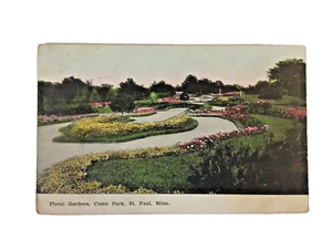 Floral Gardens in Como Park, Saint Paul Minnesota VTG Postcard COLORFULL 1908 - Picture 1 of 8