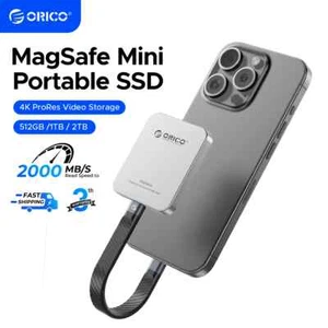 ORICO Mini Magnetic External SSD for iPhone 16 15 Pro/Max ProRes 2000MB/s 4K - Bild 1 von 8