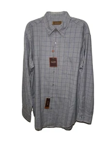 Tasso Elba M men dress cotton long sleeve shirt get ready 4 Winter NWT Gray - Picture 1 of 10