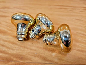 3 Antique Door Knob Vintage Ornate Brass Handle - Picture 1 of 8