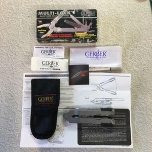 Gerber Multi-Lock Blunt Nose Multi Plier Tool Item No. 07500 Folding Made in USA - Picture 1 of 20