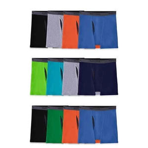 Fruit of the Loom Boys Eversoft CoolZone Boxer Briefs 12-Pack Assorted XL (18-20 - Picture 1 of 6