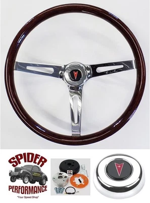 Pontiac 1969-1989 volante 15" llanta madera muscle car Foto 1 de 4