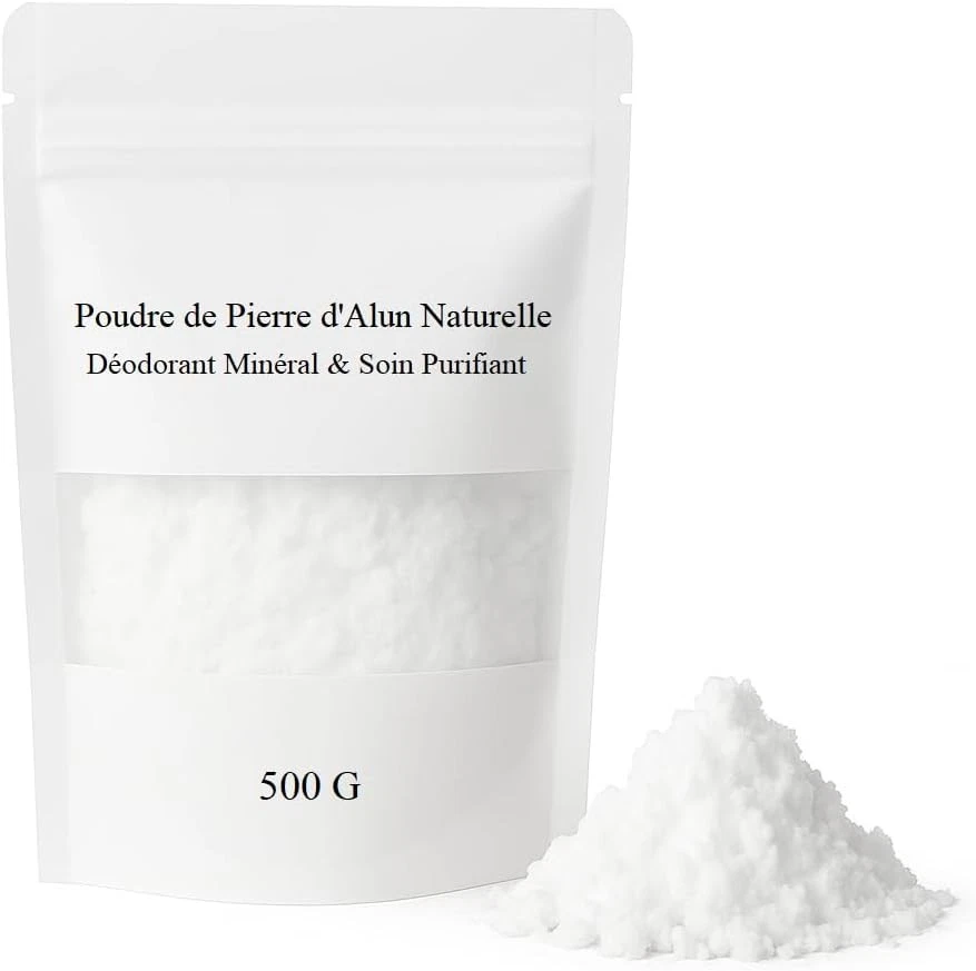 Pierre d’Alun Poudre 500g Déo Naturel – Anti-Transpirant, Soin Corps, Visage DIY - Bild 1 von 3