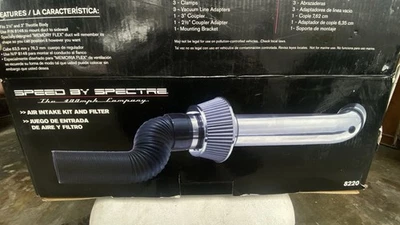 Spectre Industries Cold Air Intake 9918 Polished Aluminum Tube; HPR Filter - Image 1 of 4