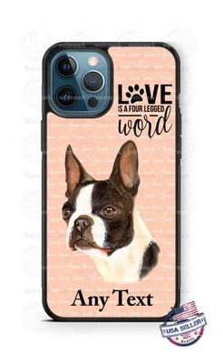 Boston Terrier 狗脸手机壳 适用于 iPhone 17 三星 A15 S24FE 谷歌 6 7 9 — 第 1/4 张图片