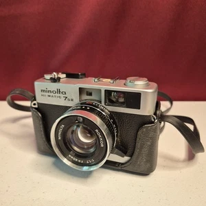Minolta Hi Matic 7S II 35mm Rangefinder Handheld Camera Rokkor 40mm Working Read - Picture 1 of 19