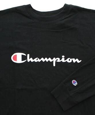 Champion Men's Jersey T-Shirt Big & Tall Crew Neck Athleticwear Long Sleeve Tee - Image 1 of 3