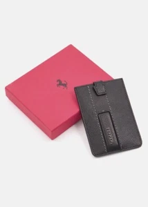 FERRARI Genuine LEATHER | WALLET | Credit CARD POUCH WALLET - Picture 1 of 3