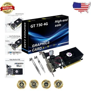 Low Profile 4GB Nvidia Graphics Card with Silent Fan & 30W Power Consumption - Picture 1 of 10