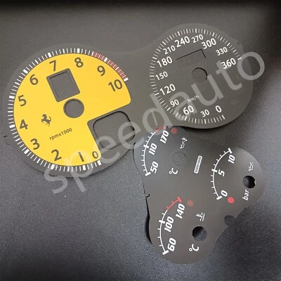 Ferrari F430 05-09 Scuderia Spider Instrument Cluster PLATE KM/H - Image 1 of 3