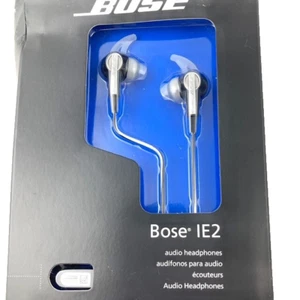 Bose IE2 Audio Headphones Wired InEar Authentic StayHear Comfort Tips New Sealed - Picture 1 of 8
