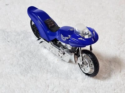 MOTOR MAX SUPER DRAG BIKE Blue Motorcycle MODEL 5.5" - Image 1 of 4