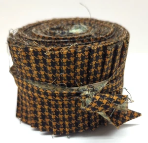 2013 20pc 2.5" Strips Fabric Cotton Roll Connecting Threads Primitive Pennies - Picture 1 of 3