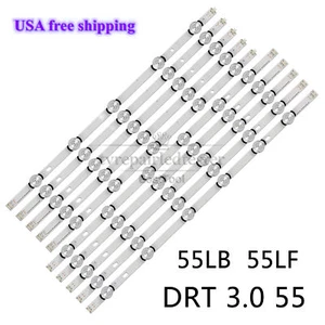 LED Strips(10) For LG 6916L-1833A 6916L-1834A 55GB5800-CB 55LF6090-UB 55LB5620 - Picture 1 of 5